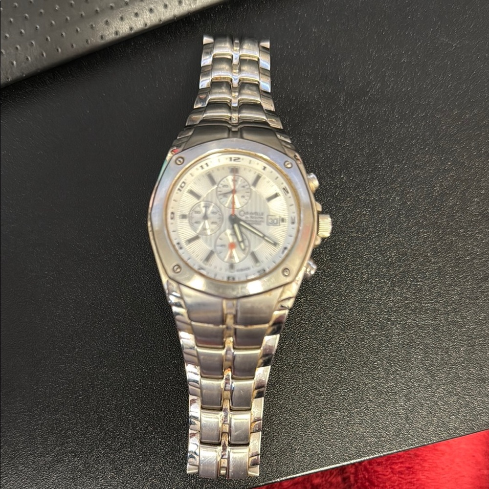 Caravelle by Bulova Silver watch with Sleek Design